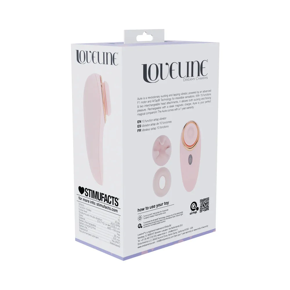 LoveLine Aurie AirTapTech Rechargeable Vibrator Pink