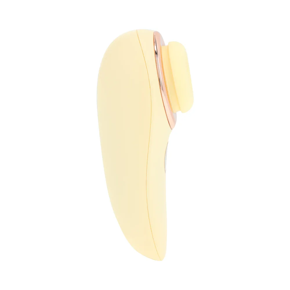 LoveLine Aurie AirTapTech Rechargeable Vibrator Yellow