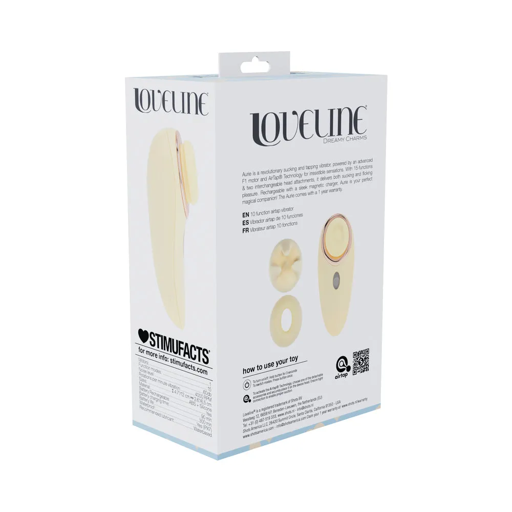 LoveLine Aurie AirTapTech Rechargeable Vibrator Yellow