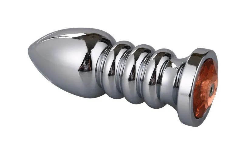 Lovemesex Large Steel Butt Plug Vibration 3.9 Inch with 10 Modes