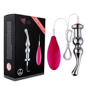 Lovemesex Large Steel Butt Plug Vibration 5.9 Inch with 7 Modes