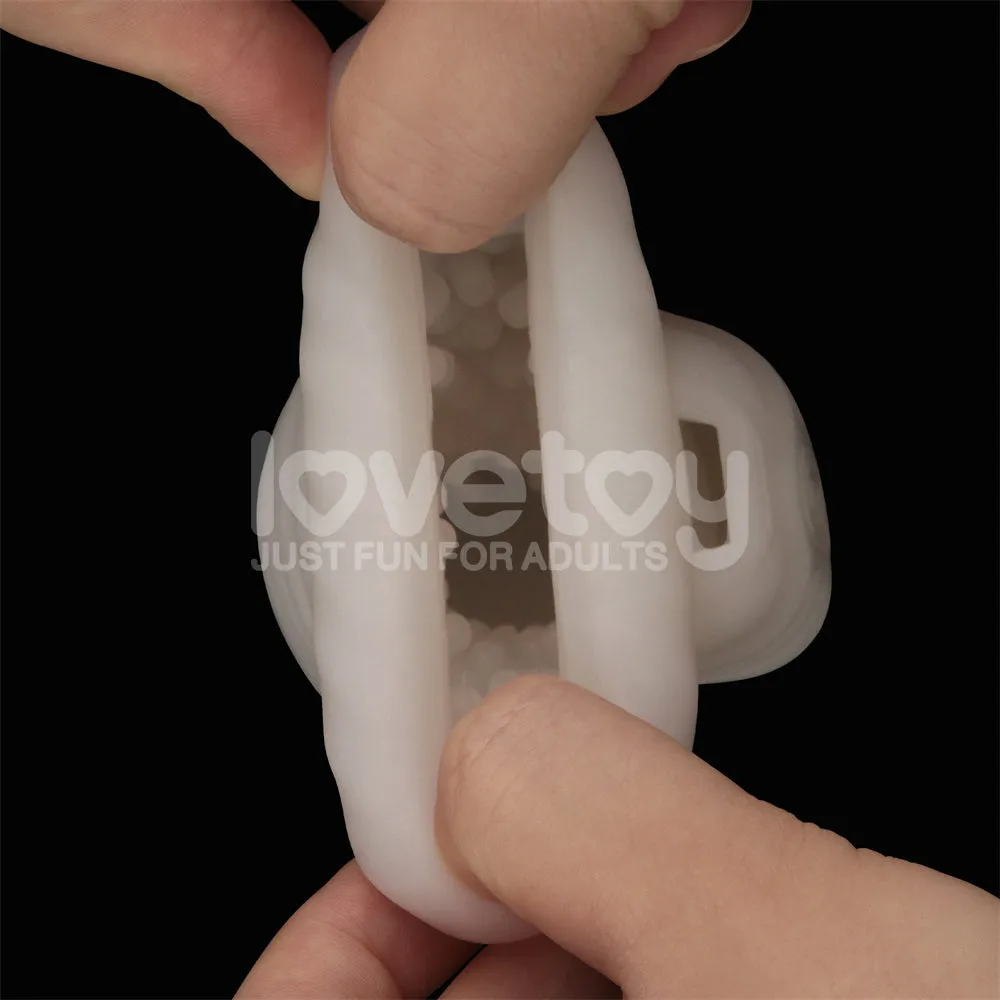 LoveToy Knights Ring Vibrating Sleeve - Wavy