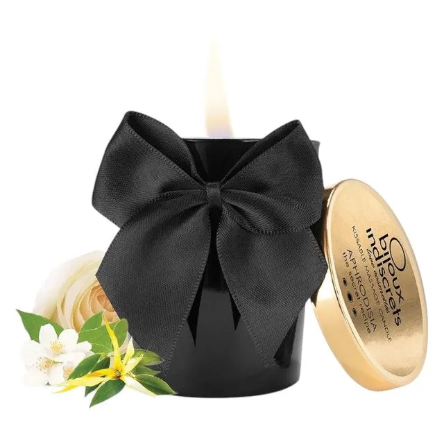 Lumânare pentru masaj BIJOUX INDISCRETS Aphrodisia. cu aromă de trandafir. ylang-ylang și iasomie. 70 gr