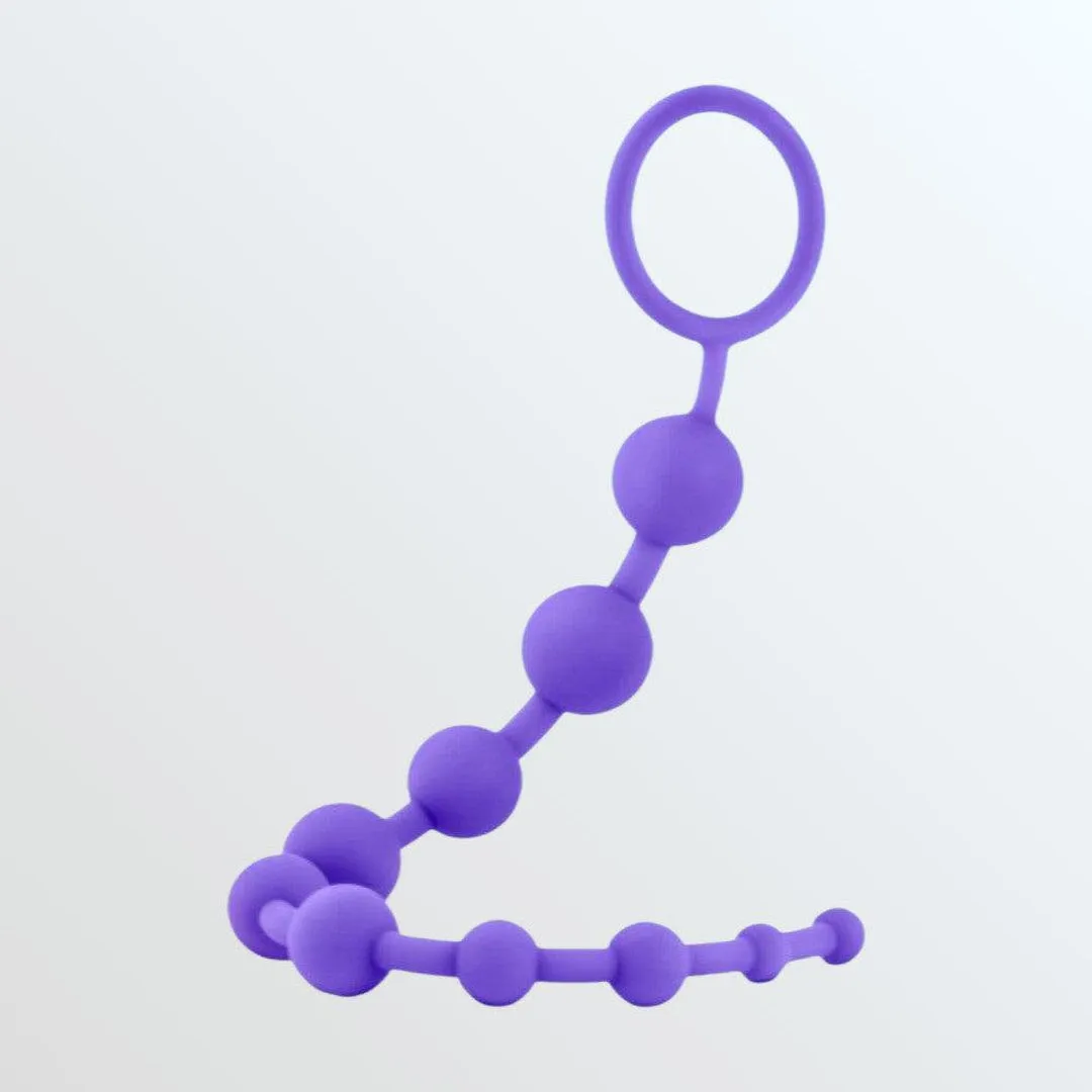 Luxe Silicone Anal Beads with 10 Beads