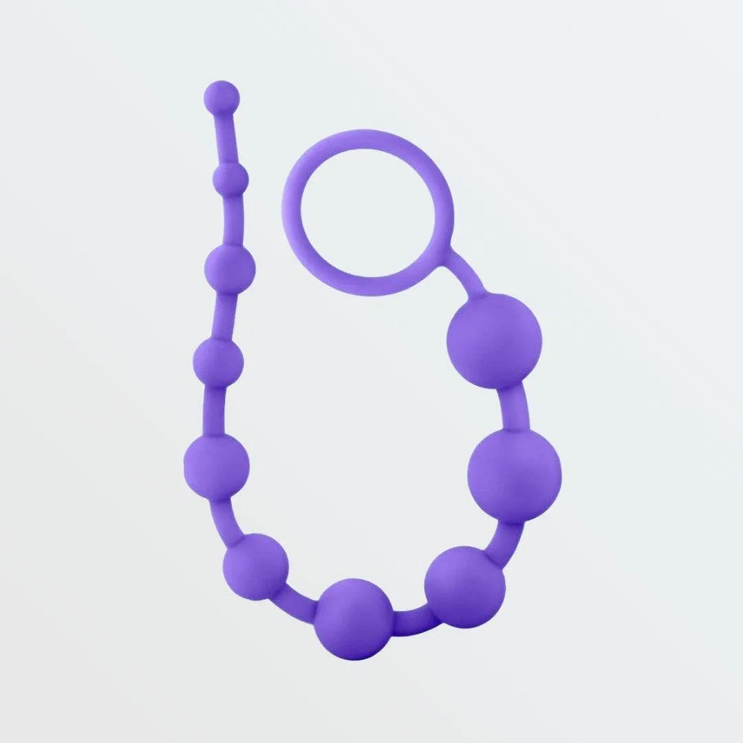 Luxe Silicone Anal Beads with 10 Beads