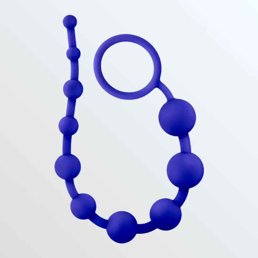 Luxe Silicone Anal Beads with 10 Beads