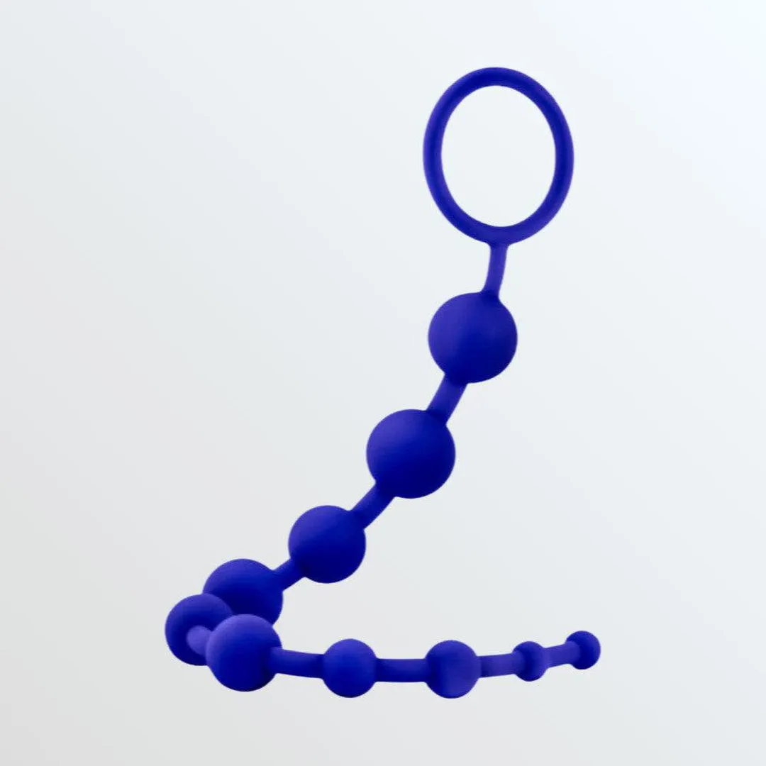 Luxe Silicone Anal Beads with 10 Beads