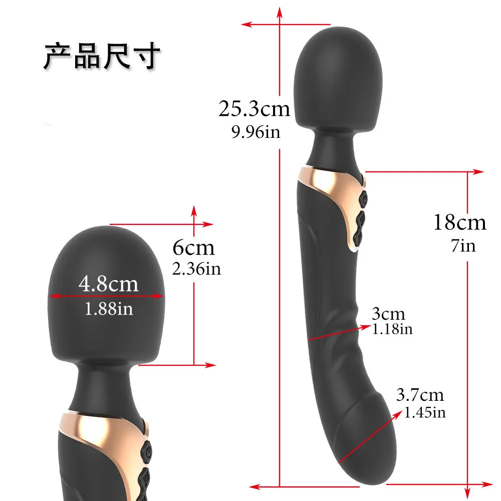 Magic Wand Nipple Clit Stimulator - Realistic Dildo G Spot Vibrator Female Sex Toy