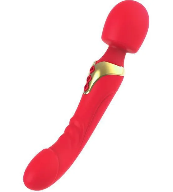 Magic Wand Nipple Clit Stimulator - Realistic Dildo G Spot Vibrator Female Sex Toy
