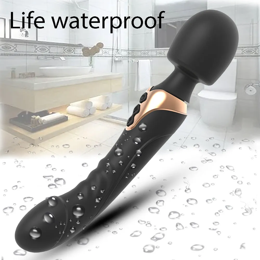 Magic Wand Nipple Clit Stimulator - Realistic Dildo G Spot Vibrator Female Sex Toy