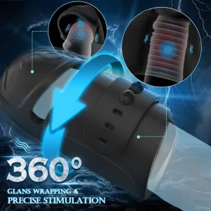 Male Masturbator Penis Trainer - Vibrating Male Sex Toys Penis Delay Ejaculation