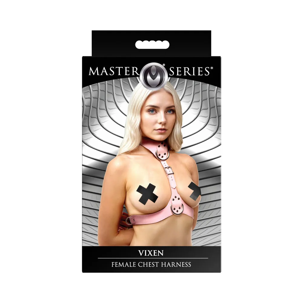 Master Series Vixen Chest Harness Pink