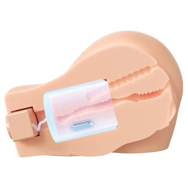 Masturbator PDX ELITE Back That Ass Up. în formă de fund. simulare vaginală și anală. cu 12 funcții de vibrație. 6 funcții de aspirare