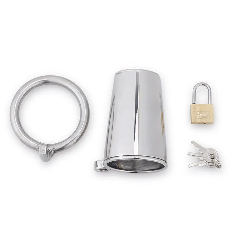 Men's Chastity Lock Bound Stainless Steel Ring