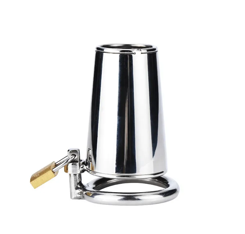 Men's Chastity Lock Bound Stainless Steel Ring