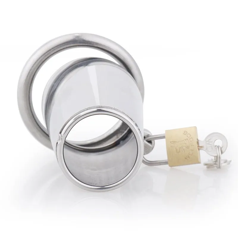 Men's Chastity Lock Bound Stainless Steel Ring