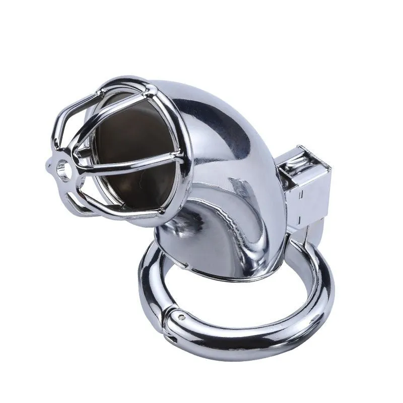 Metal Chastity Lock Stainless Steel Male Penis Bondage Lock Bird Cage