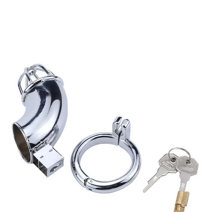 Metal Chastity Lock Stainless Steel Male Penis Bondage Lock Bird Cage