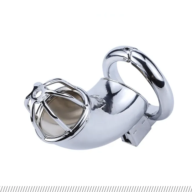 Metal Chastity Lock Stainless Steel Male Penis Bondage Lock Bird Cage