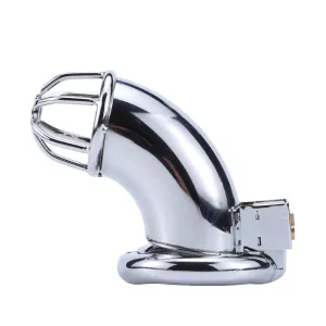 Metal Chastity Lock Stainless Steel Male Penis Bondage Lock Bird Cage