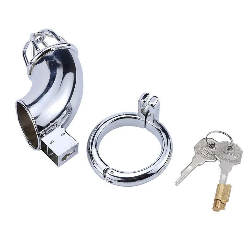 Metal Chastity Lock Stainless Steel Male Penis Bondage Lock Bird Cage