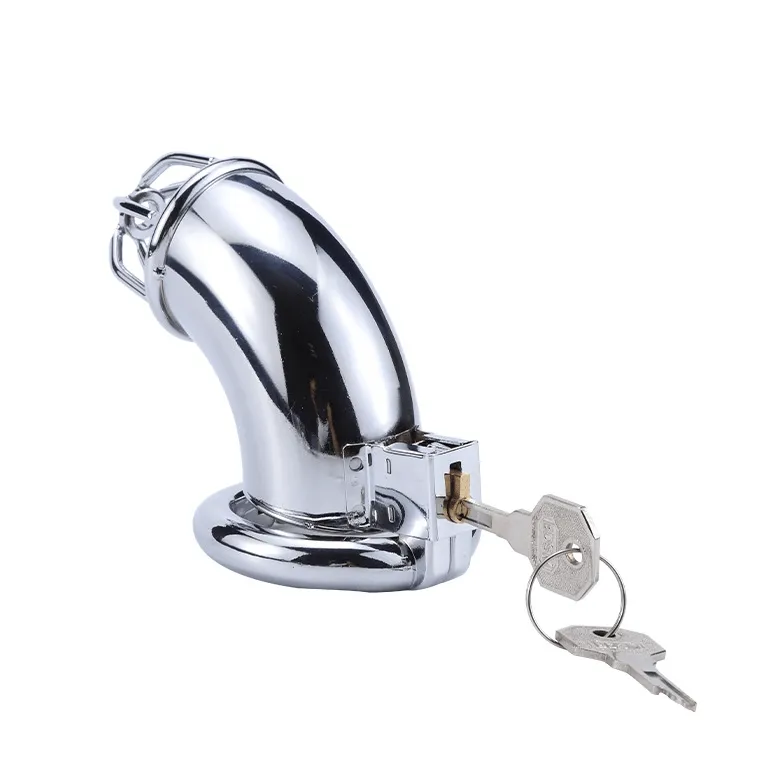 Metal Chastity Lock Stainless Steel Male Penis Bondage Lock Bird Cage