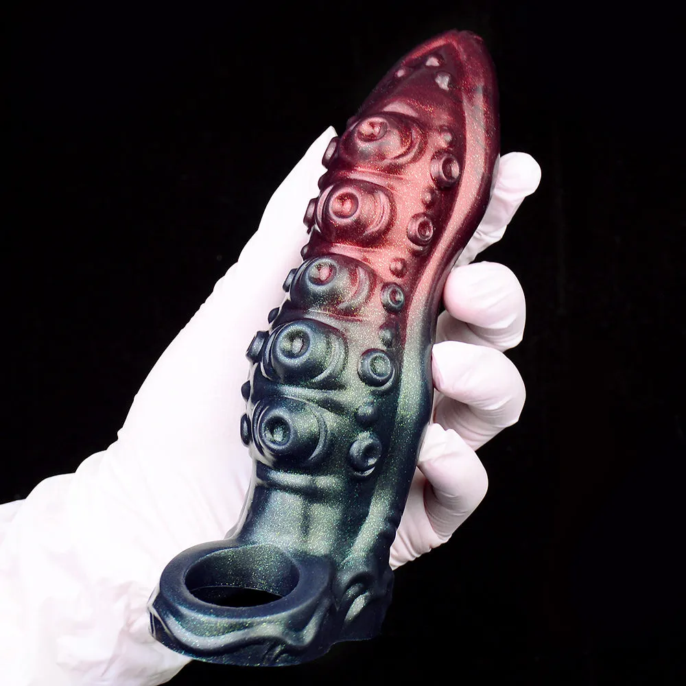 Monster Penis Sleeve Sheath - Fantasy Spiked Cocksleeve Condom Sex Toys for Men