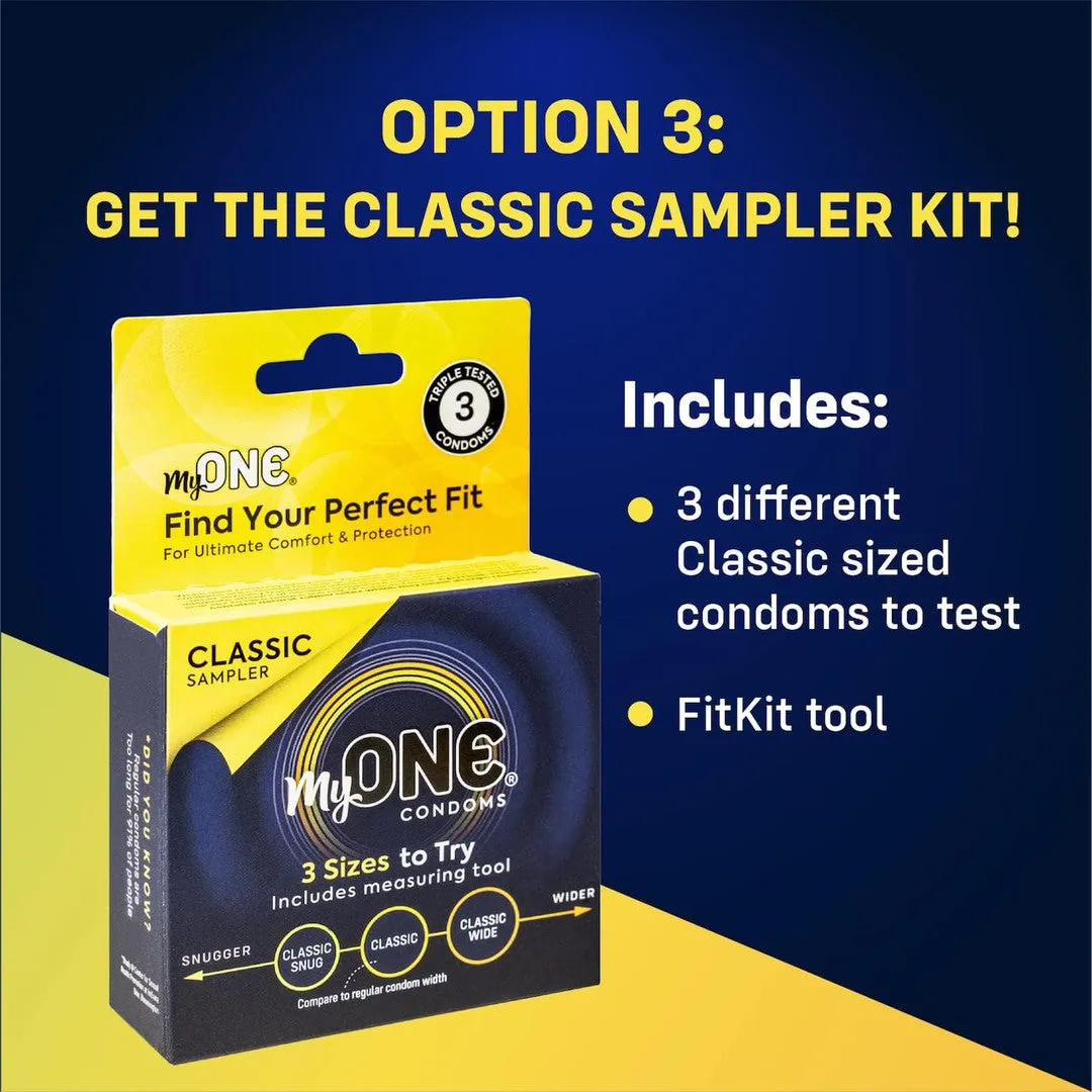 myONE Classic Condom Sampler (With FitKit Measuring Tool)