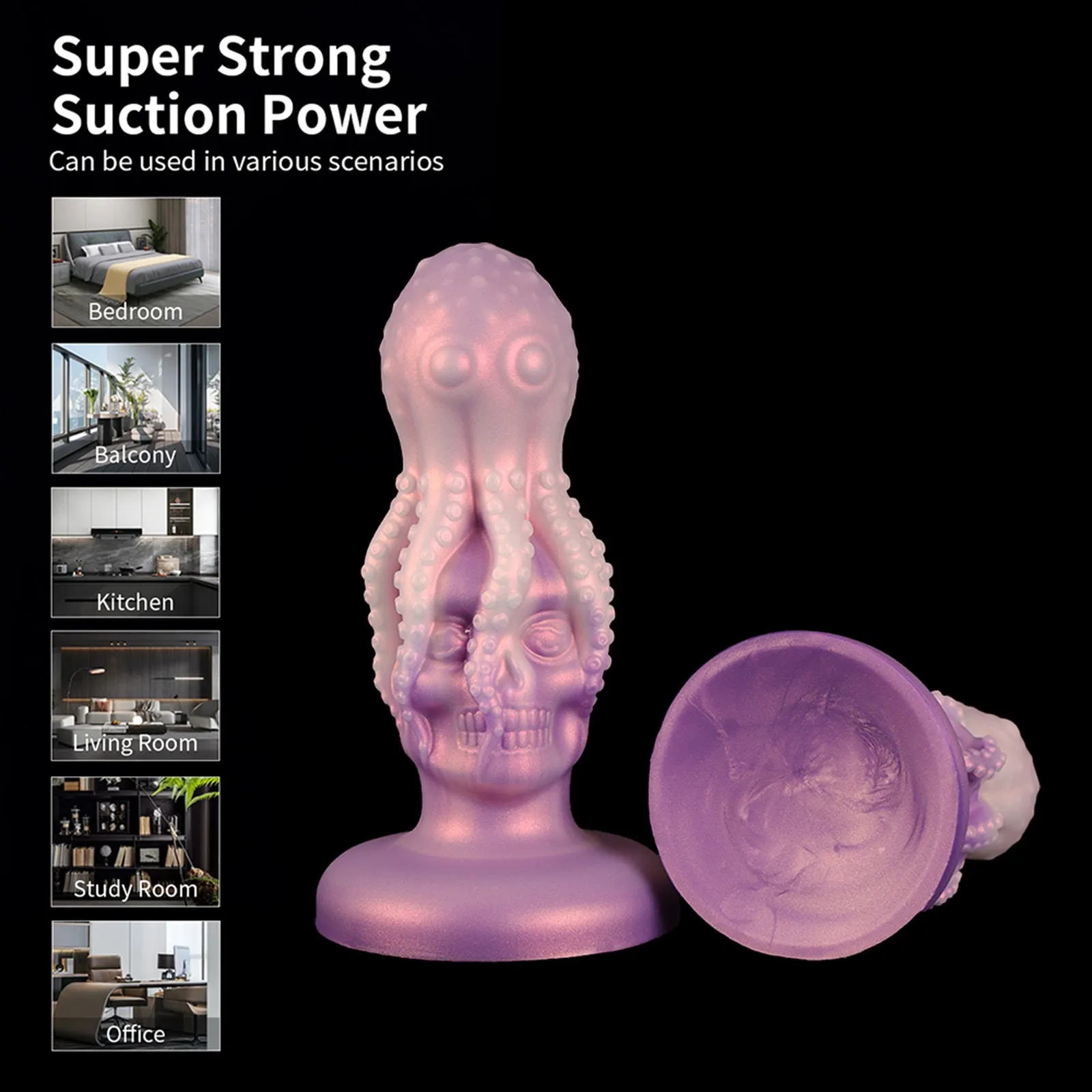 Octopus Tentacle Dildo Butt Plug - Monsterdildo Silicone Vagianl Anal Stimulator Sex Toy