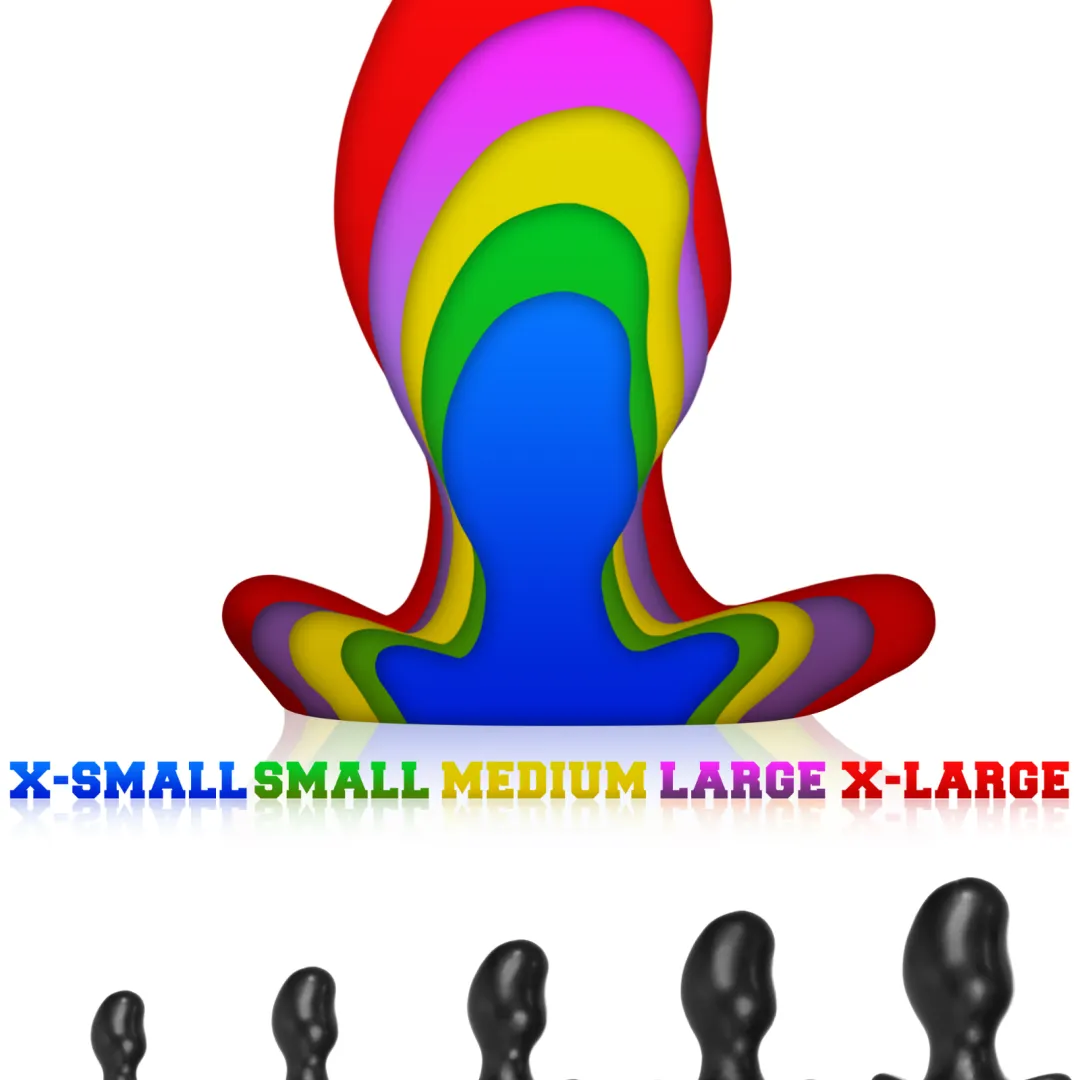 Oxballs Ergo Small 4 Inch Snug Long Wear Silicone Butt Plug - Smoke