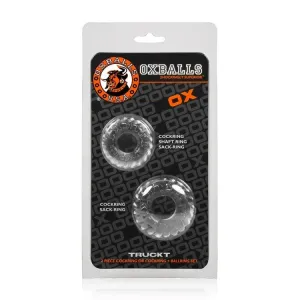 Oxballs Truckt Cockring 2 Pack Clear