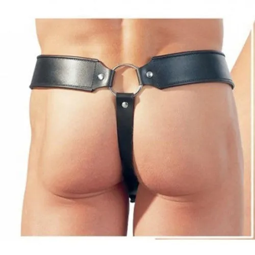 Penis and testicles Lockdown Chastity Belt Thong M-XL
