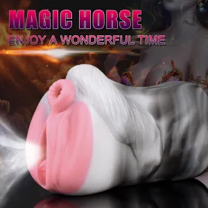 Pink Girl Horse Pussy Pocket Masturbator - Fantasy Animal Pussies Sex Toys for Men