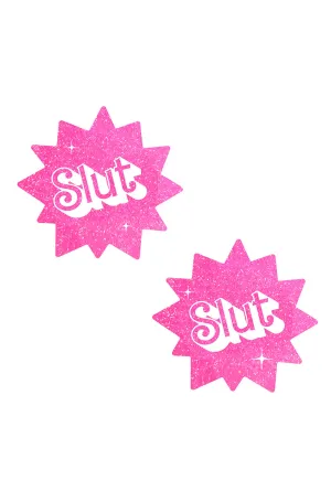 Pink Slut Nipple Pasties