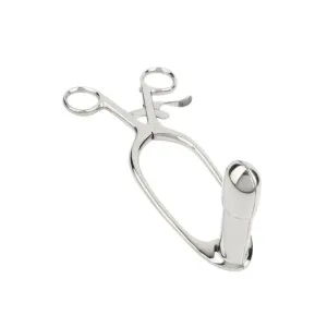 Plug anal MR. STEEL Barr Rectal Speculum Large. în formă de specul. din oțel inoxidabil. lungime 20 cm (mare). argintiu