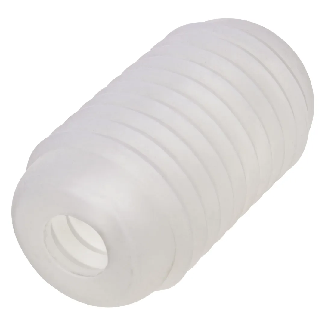 Pop Sock Ribbed Ultra Squishy Reversible Stroker - Clear