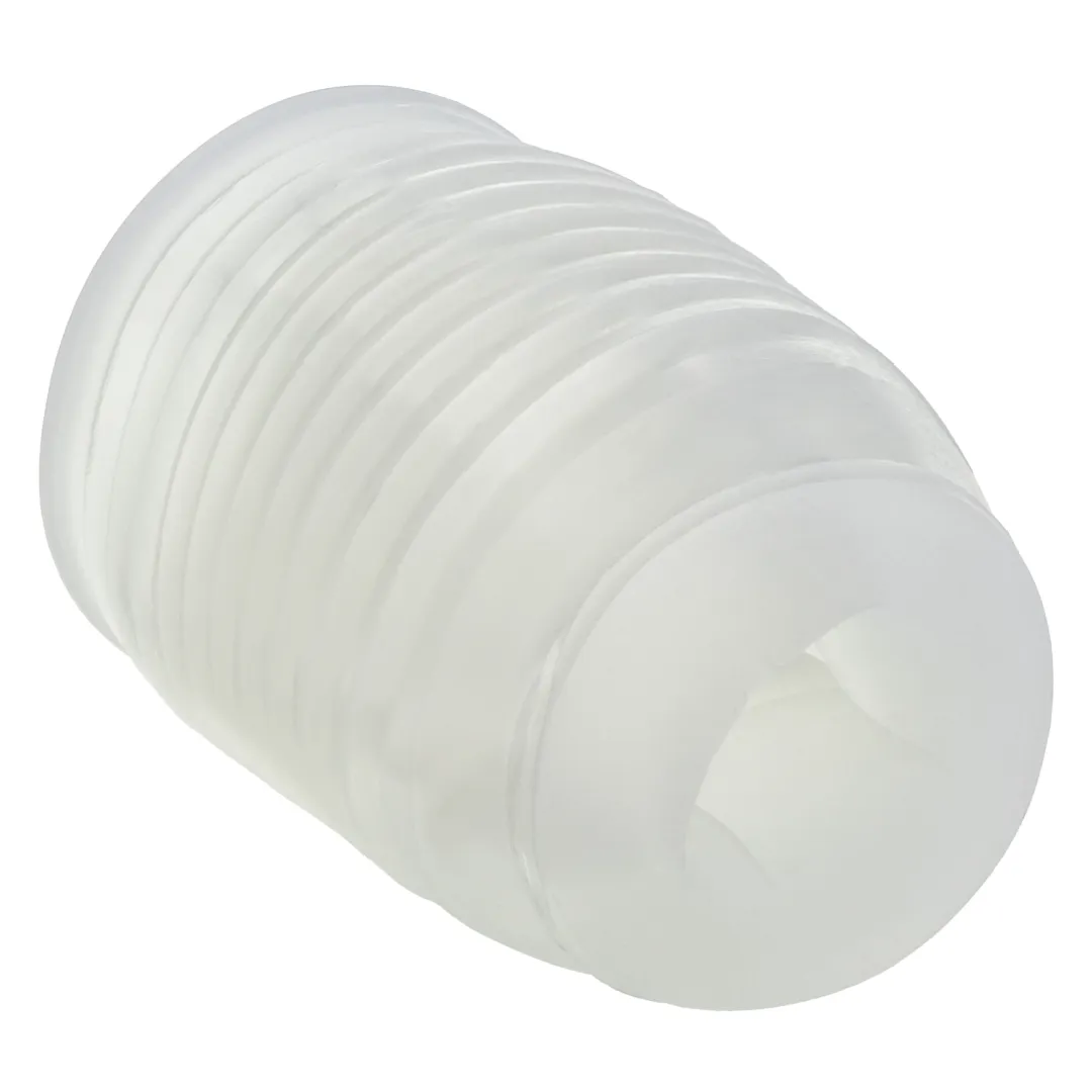 Pop Sock Ribbed Ultra Squishy Reversible Stroker - Clear