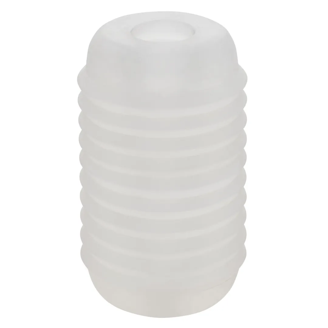 Pop Sock Ribbed Ultra Squishy Reversible Stroker - Clear