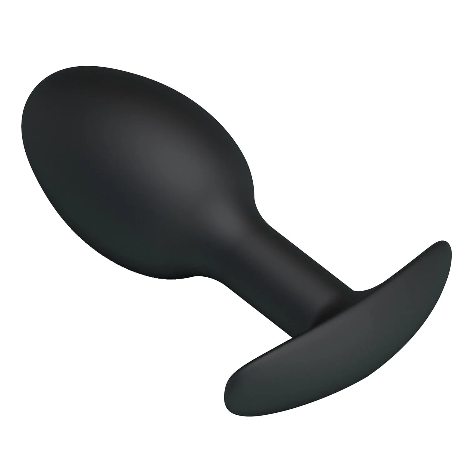 Pretty Love - Heavy Balls Silicone Butt Plug (Black)