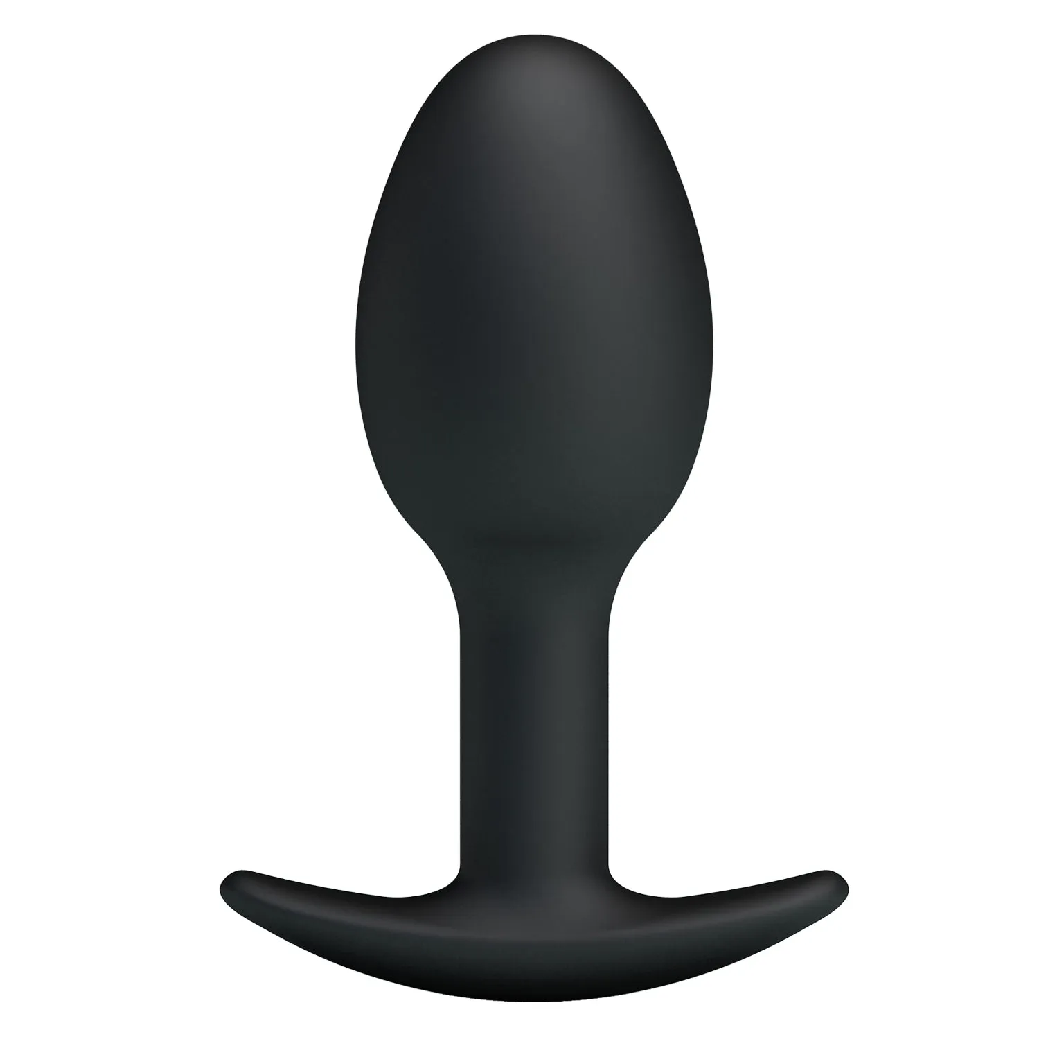 Pretty Love - Heavy Balls Silicone Butt Plug (Black)