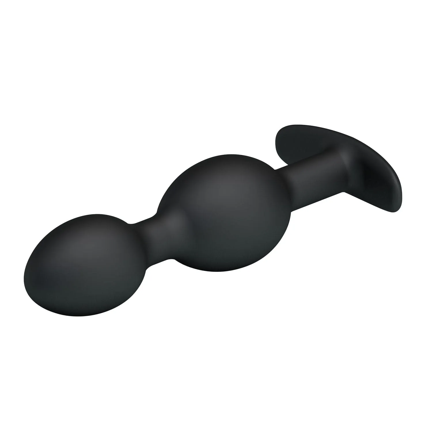 Pretty Love - Heavy Balls Silicone Butt Plug (Black)