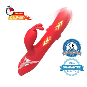 Rabbit 24 Beaded Clitoral Stimulator Anal Thrusting Dildo G-Spot Vibrator