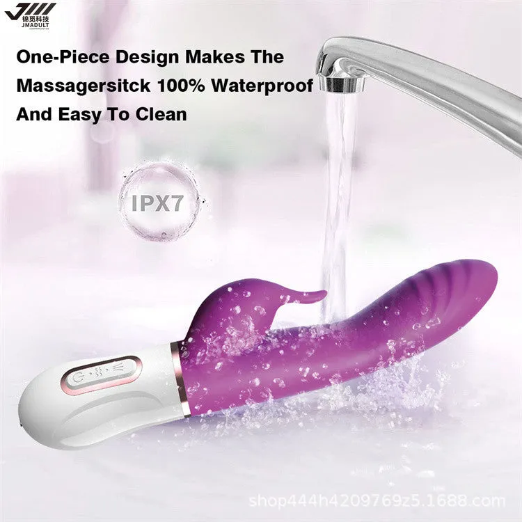 Rabbit Clitoral G Spot Vibrator - Dual End Clit Stimulator Anal Dildo Prostate Massager