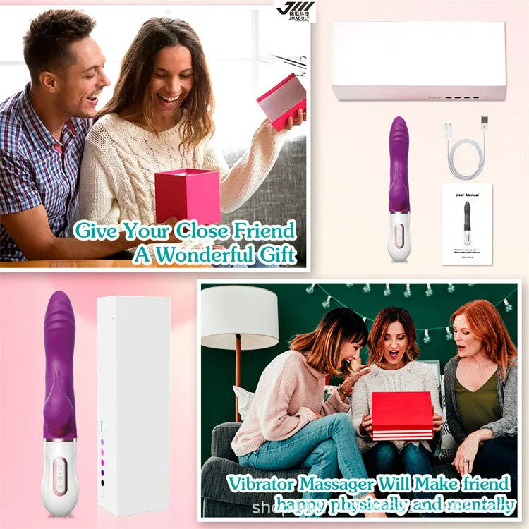 Rabbit Clitoral G Spot Vibrator - Dual End Clit Stimulator Anal Dildo Prostate Massager