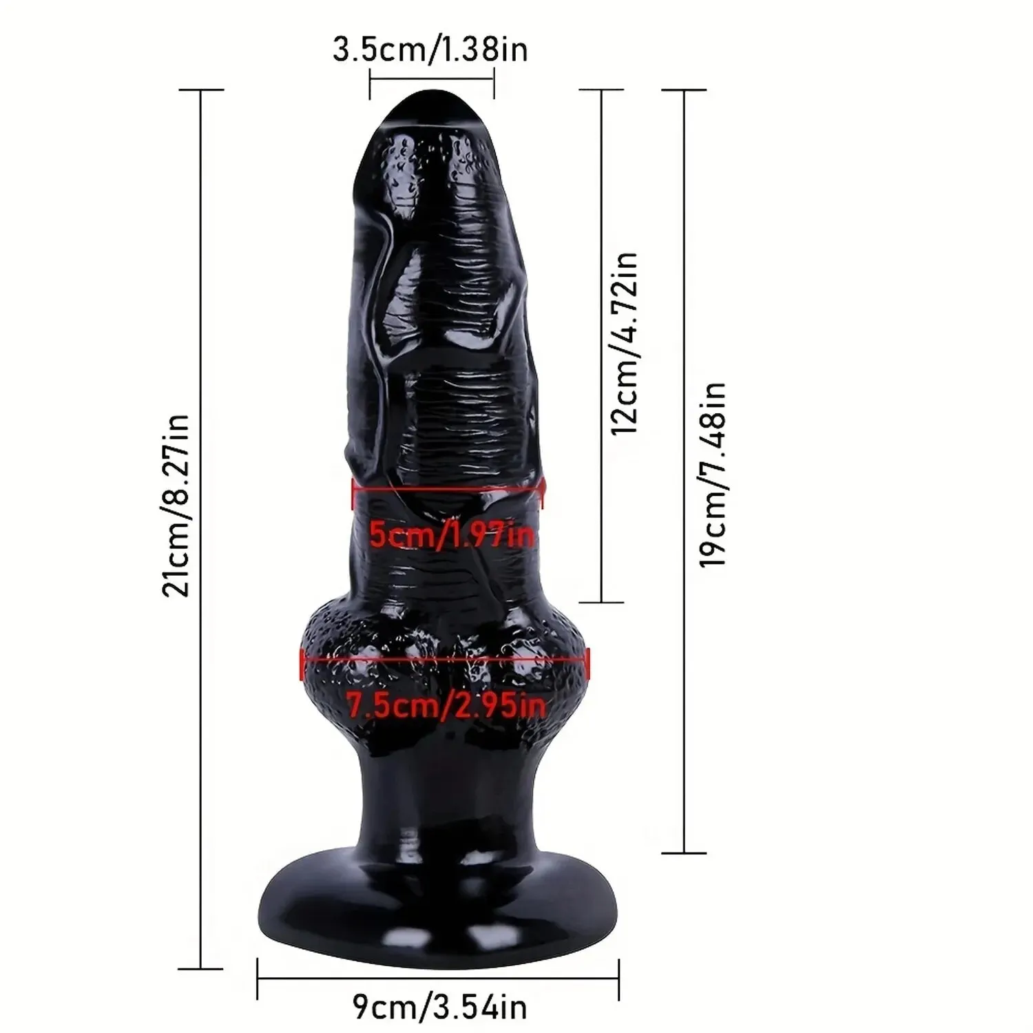 Realistic Animal Dildo - Domlust Silicone Wolf Dildos Anal Plug