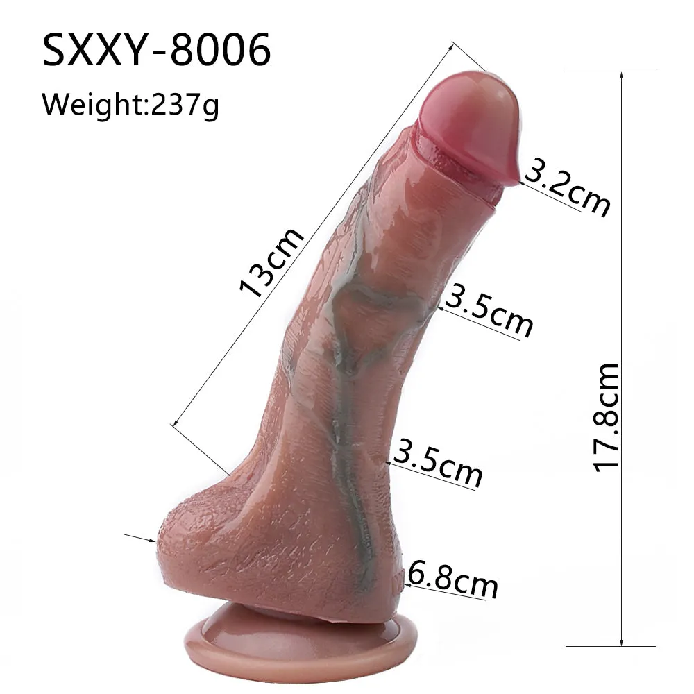 Realistic Dildo Butt Plug Prostate Massager - Silicone Lifelike Vaginal Anal Sex Toys for Women