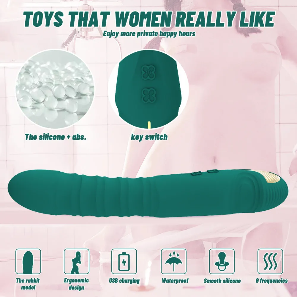 Realistic Dildo Thrusting G Spot Vibrator - Classic Vibrating Dildo Clit Stimulator
