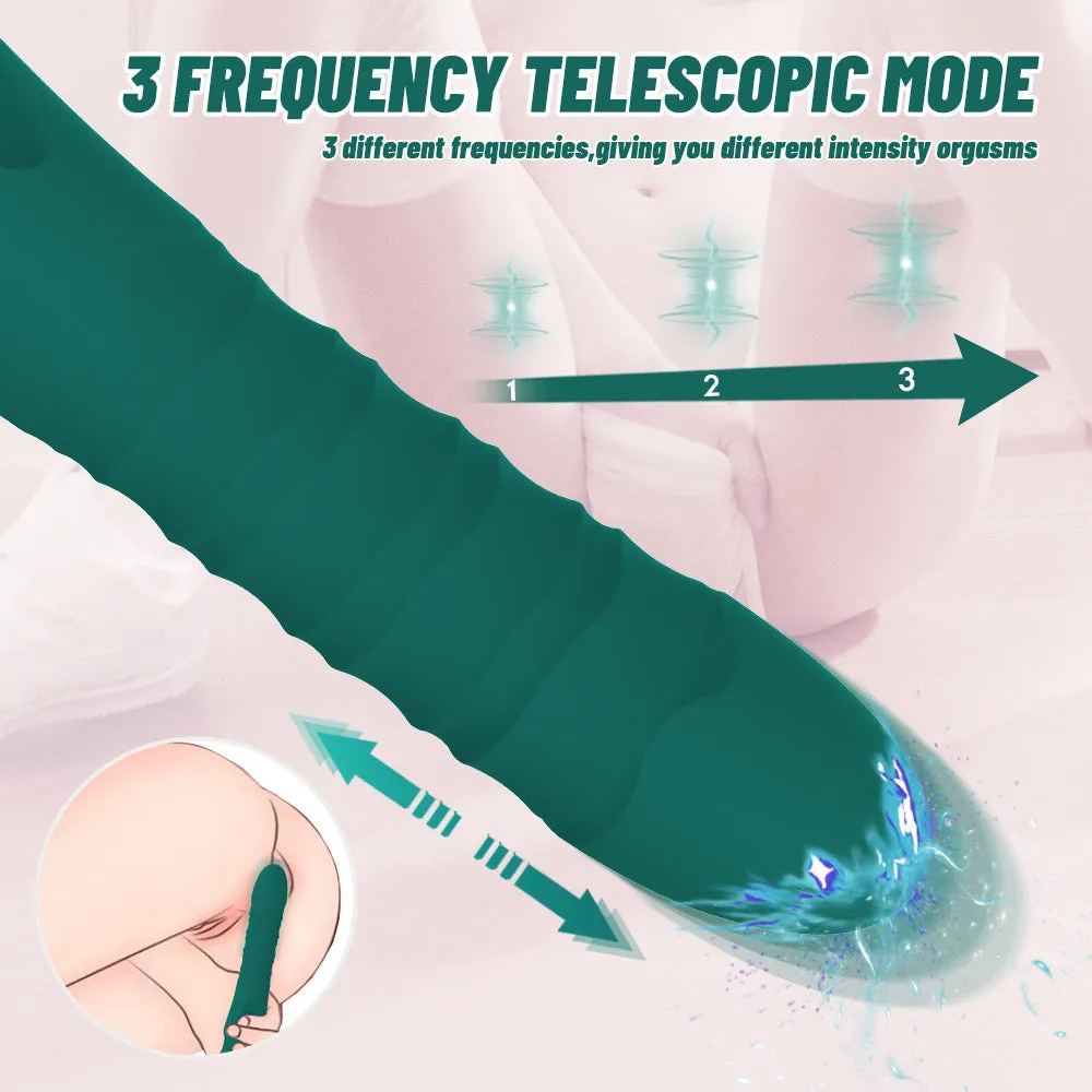 Realistic Dildo Thrusting G Spot Vibrator - Classic Vibrating Dildo Clit Stimulator