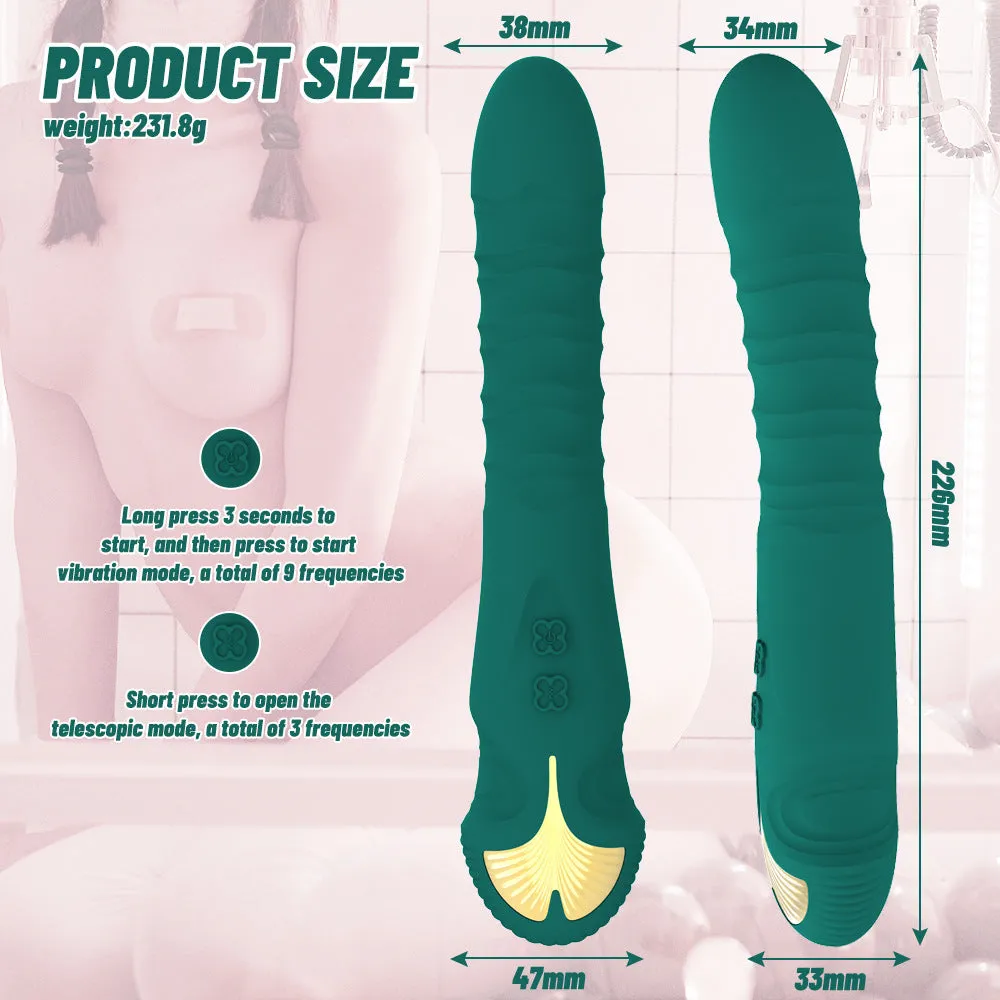 Realistic Dildo Thrusting G Spot Vibrator - Classic Vibrating Dildo Clit Stimulator