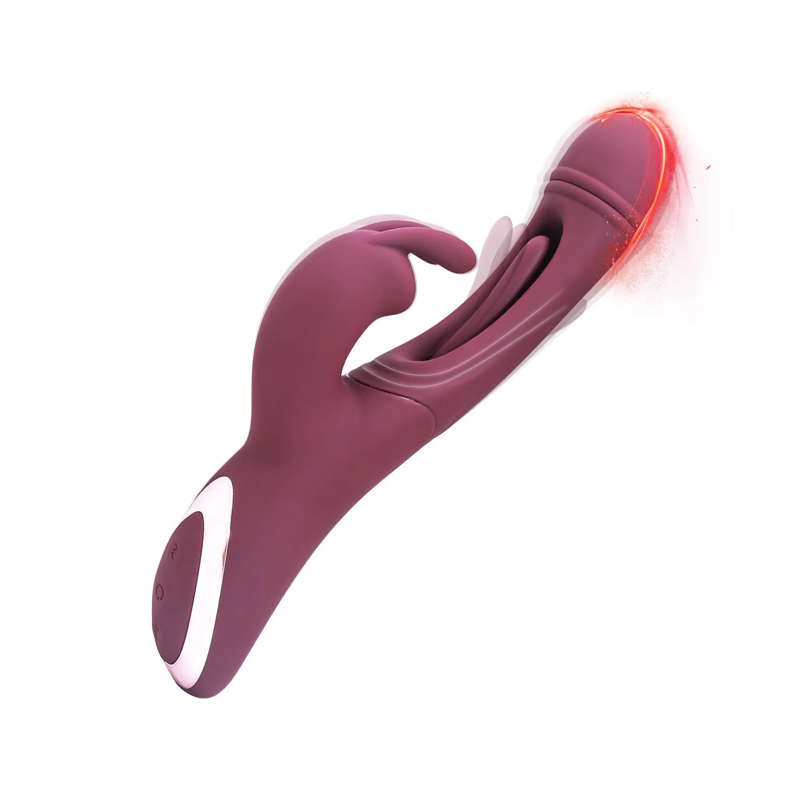 Realistic G Spot Clitoral Female Sex Toy - Rabbit Clit Clamping Tickle Flapping Women Vibrator